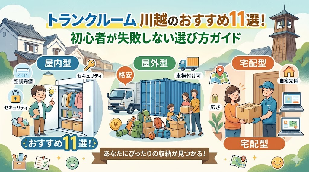 トランクルーム 川越のおすすめ11選！初心者が失敗しない選び方ガイド