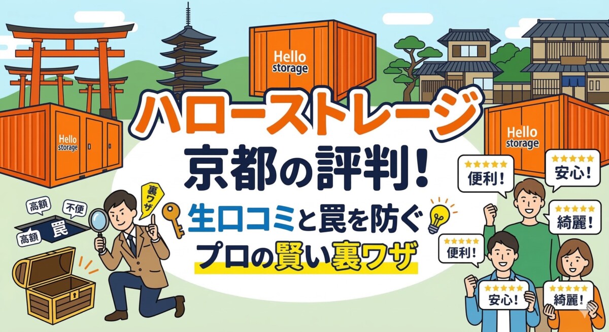 ハローストレージ京都の評判!生口コミと罠を防ぐプロの賢い裏ワザ アイキャッチ