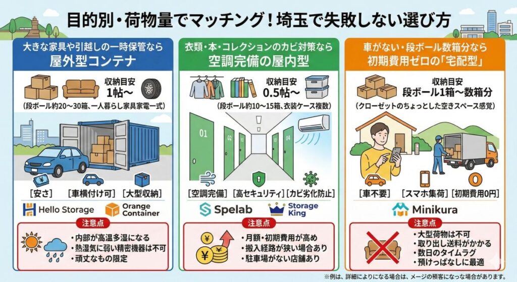 目的別・荷物量でマッチング!埼玉で失敗しない選び方