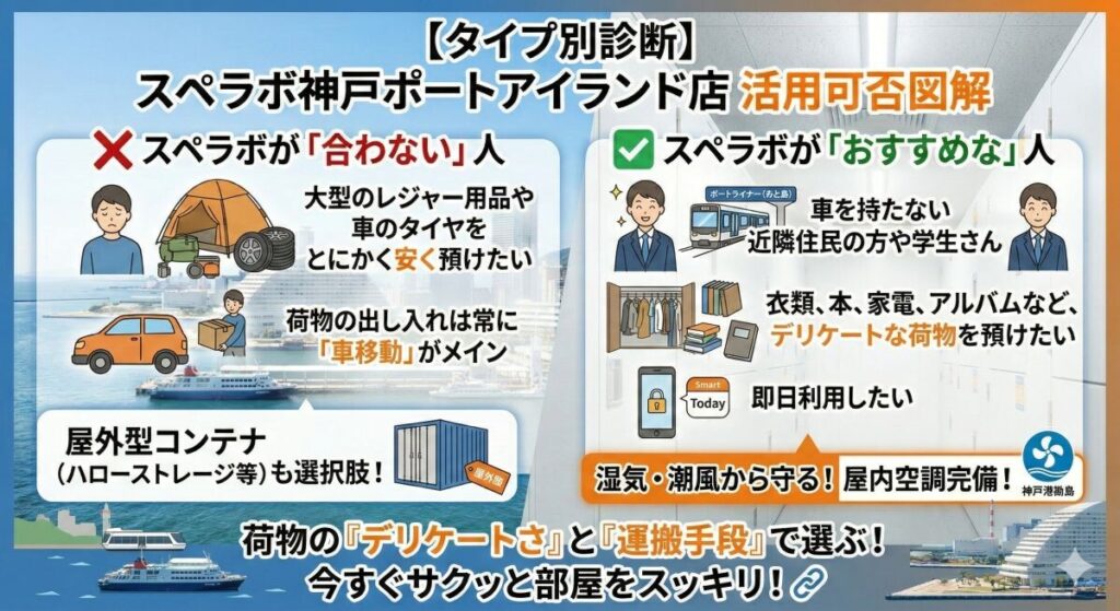 【タイプ別診断】スペラボ神戸ポートアイランド店がおすすめな人・合わない人