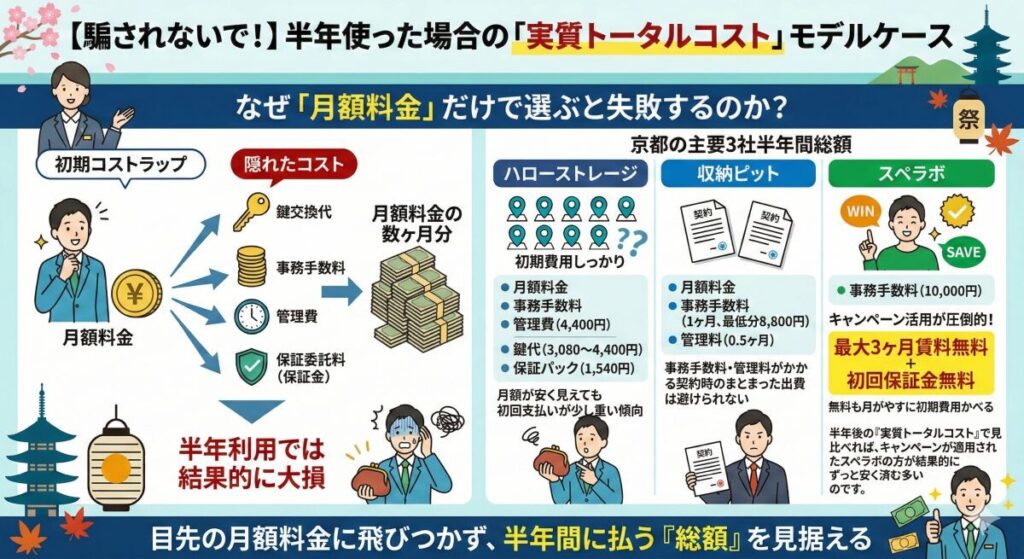 【騙されないで!】半年使った場合の「実質トータルコスト」モデルケース