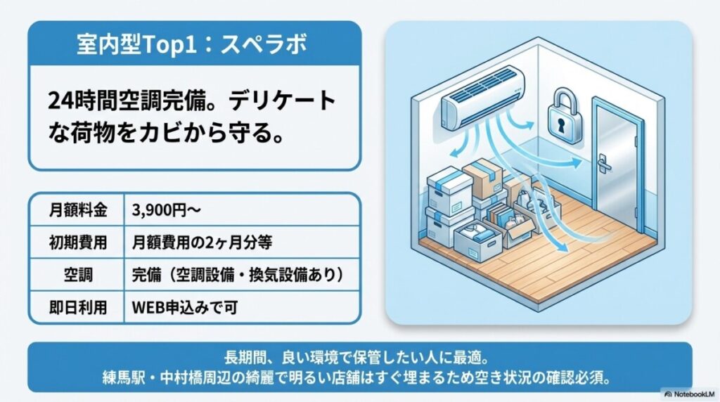 スペラボ(屋内型:清潔感・空調重視のファミリー向け)