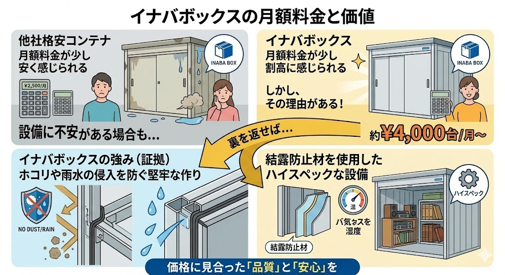 イナバボックスの弱点と強みをわかりやすく図解