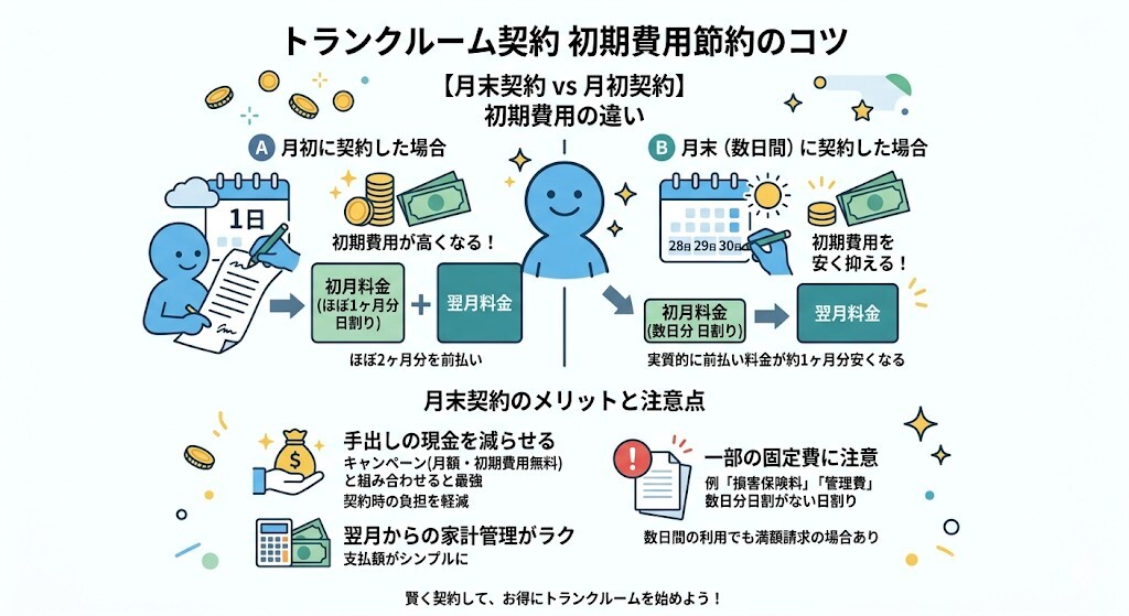 初期費用を少しでも安く抑えるコツをわかりやすく図解
