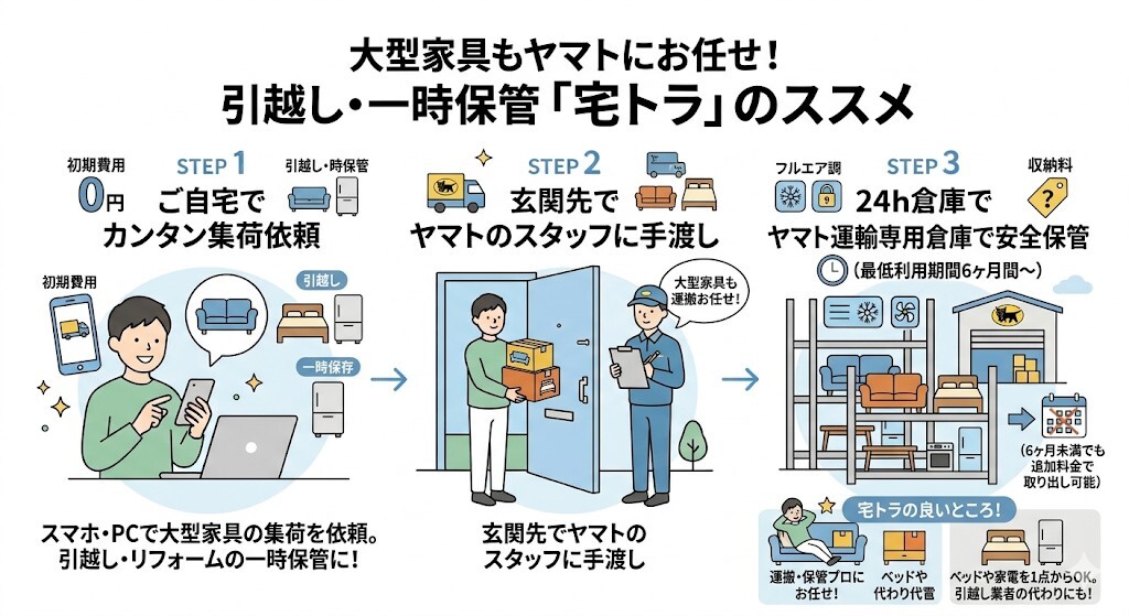 宅トラの特徴や魅力をわかりやすく図解