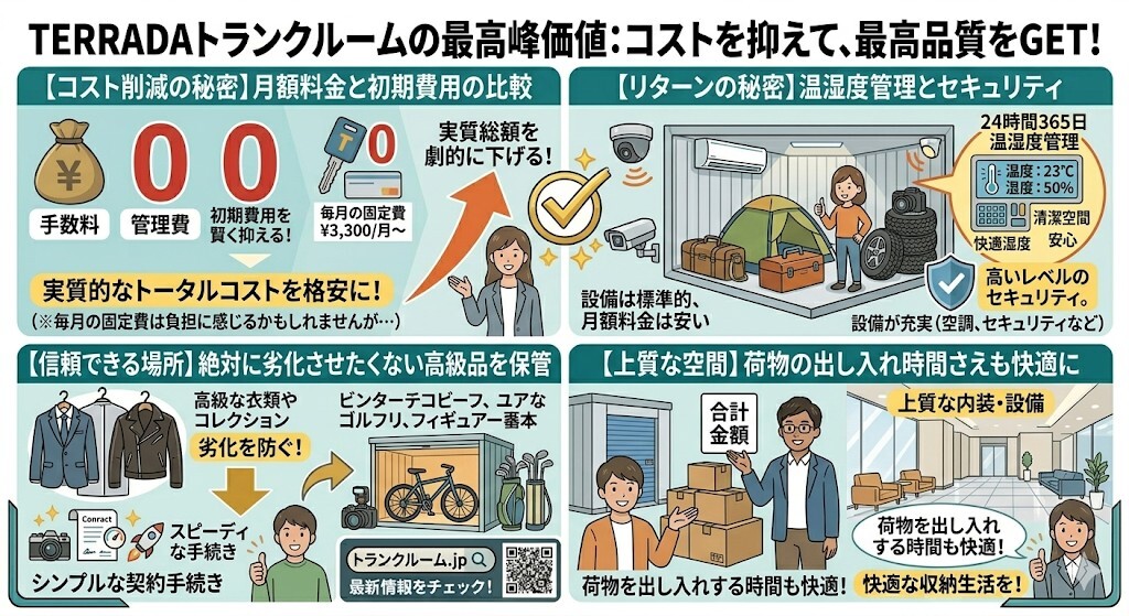 TERRADAトランクルームの費用や魅力をわかりやすく図解