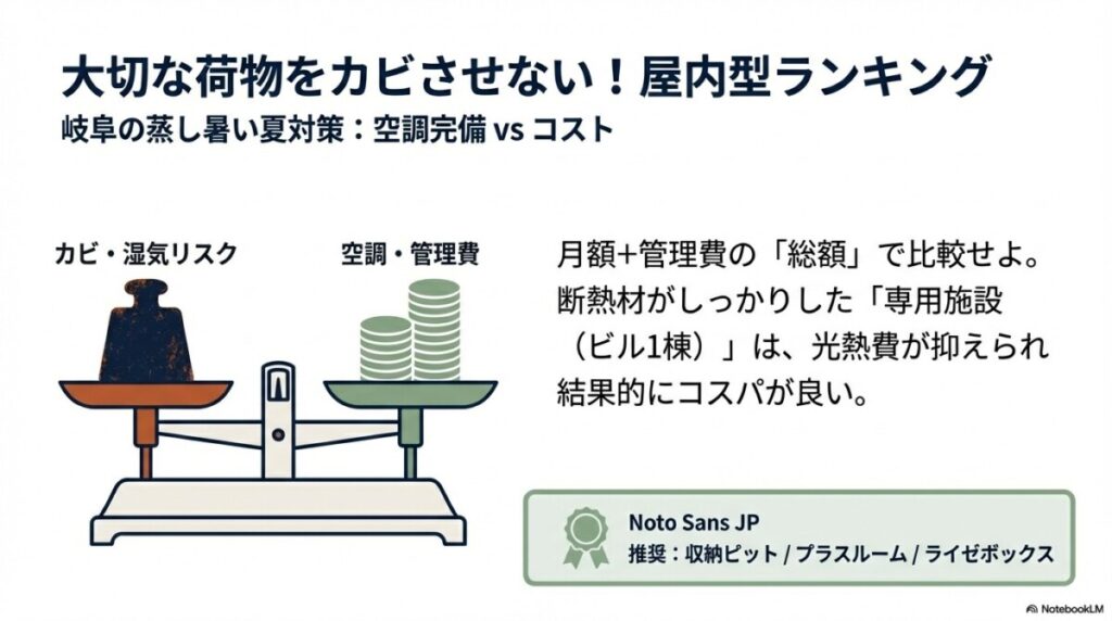 2. 大切な荷物をカビさせない!コスパ最強の屋内型ランキング