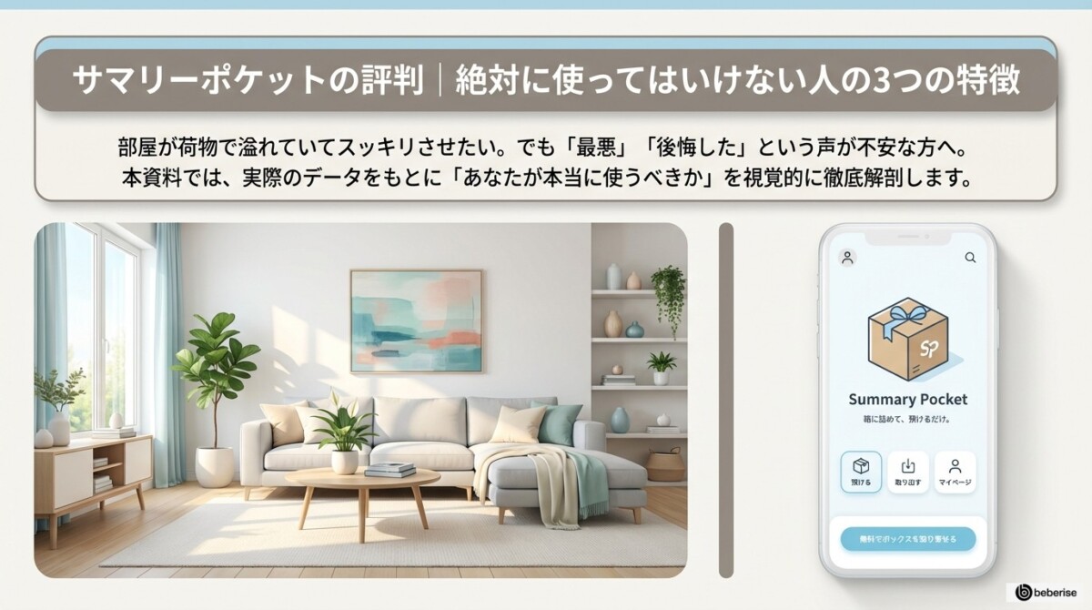 サマリーポケットの評判|絶対に使ってはいけない人の3つの特徴のアイキャッチ