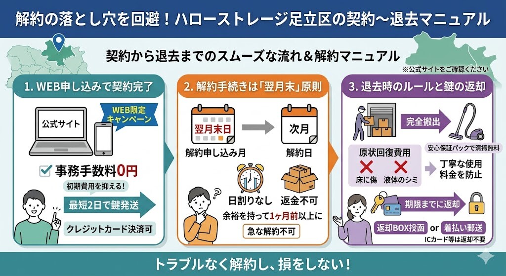 解約の落とし穴を回避!退去マニュアル